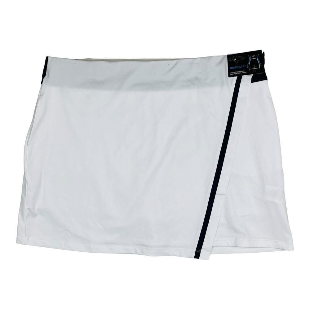 NWT Callaway White & Dark Blue Truesculpt Athletic Skirt Skort Size XXL